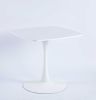 1+4,5pieces dining set,31.5"WHITE Table metal leg Mid-century Dining Table for 4-6 people With Mdf Table Top, Pedestal Dining Table, End Table Leisure