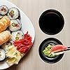 100 Pcs Plastic Disposable Sauce Dishes, Dipping Soy Sauce Seasoning Plate Bowls, Mini Condiment Appetizer Tray For Sushi Soy Mustard Vinegar Ketchup (Color: Black)